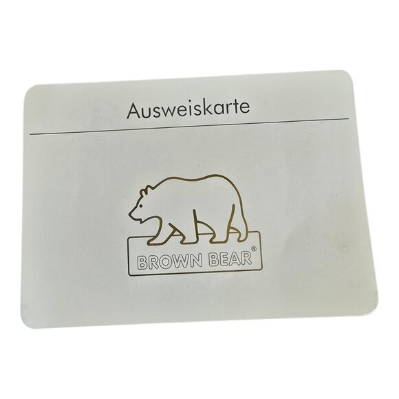 Brown Bear German Leather Wallet Bifold w/ Removable ID Holder in Black - Picture 13 of 13